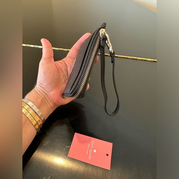 NWT Authentic Luxury Classic Preppy Small Card Holder Wristlet Key Ring Wallet - Picture 11 of 17